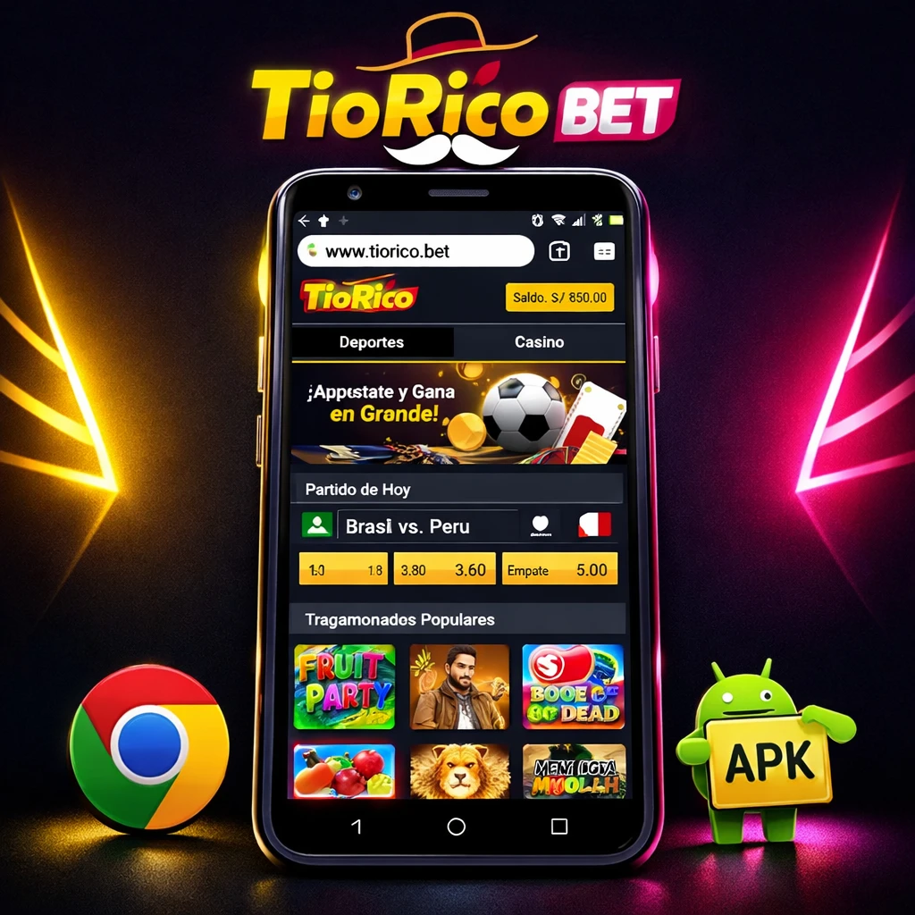 TioRico Bet - acceso móvil para apuestas y casino en Perú