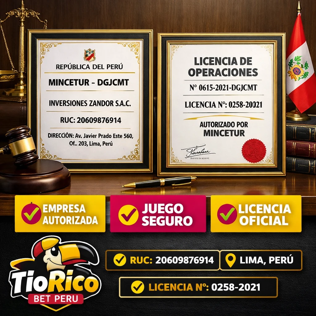 TioRico Bet - autorizaciones Mincetur y licencias vigentes en Perú